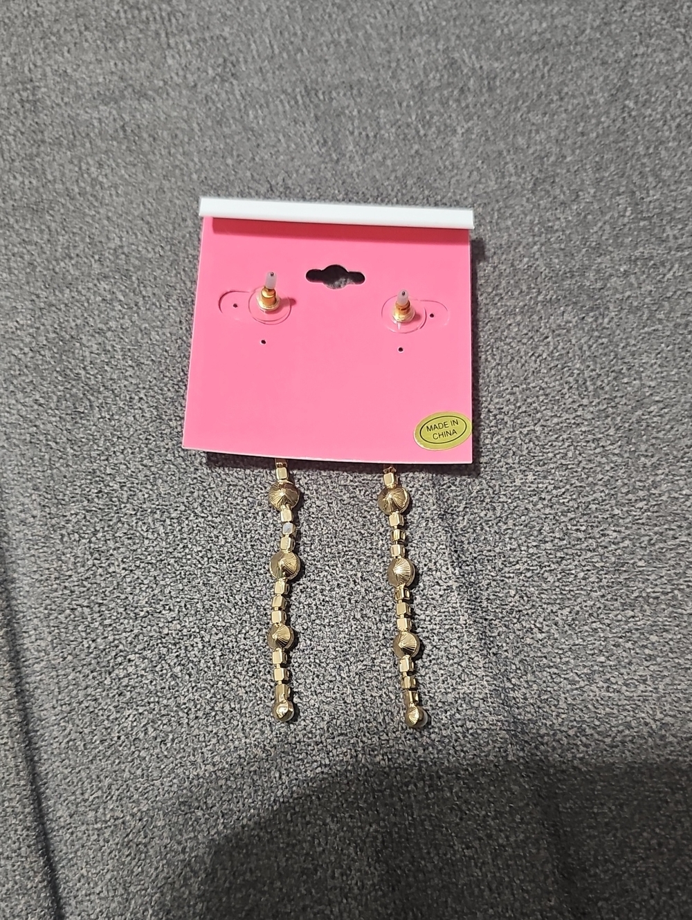 NWT Isaac Mizrahi Gold Tone Faux Pearl Black Drop Earrings - Picture 3 of 5